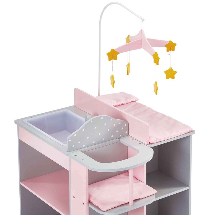 Baby doll bed clearance and changing table